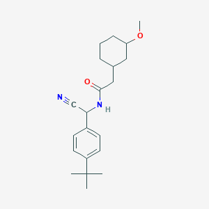molecular formula C21H30N2O2 B2365607 N-[(4-Tert-butylphenyl)-cyanomethyl]-2-(3-methoxycyclohexyl)acetamide CAS No. 2262395-63-9