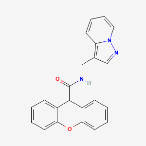 molecular formula C22H17N3O2 B2365611 N-(pyrazolo[1,5-a]pyridin-3-ylmethyl)-9H-xanthene-9-carboxamide CAS No. 1396878-45-7
