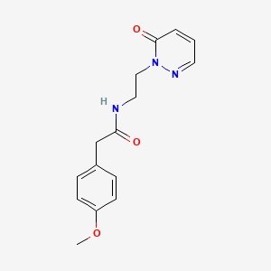 2-(4-methoxyphenyl)-N-(2-(6-oxopyridazin-1(6H)-yl)ethyl)acetamide