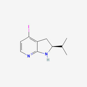 (2S)-4-Iodo-2-isopropyl-2,3-dihydro-1H-pyrrolo[2,3-b]pyridine