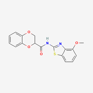 N-(4-methoxybenzo[d]thiazol-2-yl)-2,3-dihydrobenzo[b][1,4]dioxine-2-carboxamide