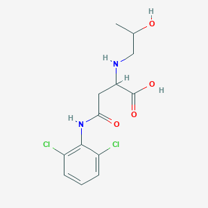 4-((2,6-Dichlorophenyl)amino)-2-((2-hydroxypropyl)amino)-4-oxobutanoic acid