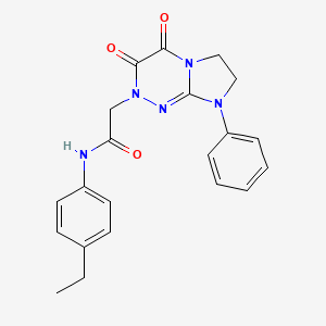 2-(3,4-dioxo-8-phenyl-3,4,7,8-tetrahydroimidazo[2,1-c][1,2,4]triazin-2(6H)-yl)-N-(4-ethylphenyl)acetamide