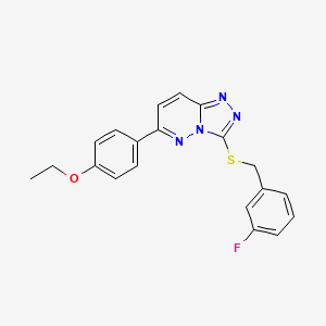 6-(4-Ethoxyphenyl)-3-((3-fluorobenzyl)thio)-[1,2,4]triazolo[4,3-b]pyridazine
