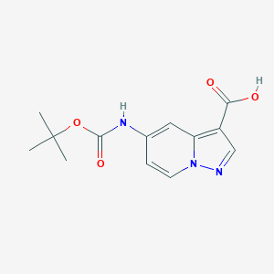 5-[(tert-Butoxycarbonyl)amino]pyrazolo[1,5-a]pyridine-3-carboxylic acid