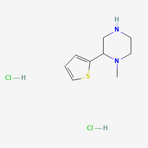 1-Methyl-2-thiophen-2-ylpiperazine;dihydrochloride
