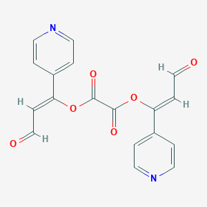 molecular formula C18H12N2O6 B2365649 Bis[(Z)-3-oxo-1-pyridin-4-ylprop-1-enyl] oxalate CAS No. 2508027-43-6; 383177-50-2