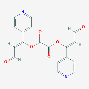 Bis[(Z)-3-oxo-1-pyridin-4-ylprop-1-enyl] oxalate