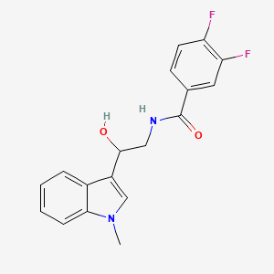 3,4-difluoro-N-[2-hydroxy-2-(1-methyl-1H-indol-3-yl)ethyl]benzamide