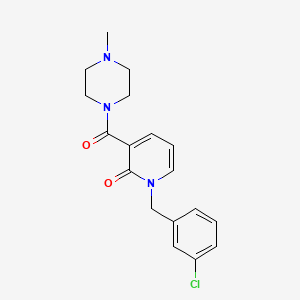 1-(3-chlorobenzyl)-3-[(4-methylpiperazino)carbonyl]-2(1H)-pyridinone