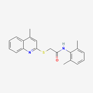 molecular formula C20H20N2OS B2365664 N-(2,6-dimethylphenyl)-2-[(4-methylquinolin-2-yl)sulfanyl]acetamide CAS No. 315676-64-3