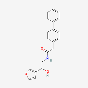 2-([1,1'-biphenyl]-4-yl)-N-(2-(furan-3-yl)-2-hydroxyethyl)acetamide