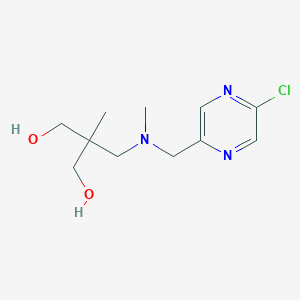 molecular formula C11H18ClN3O2 B2365670 2-({[(5-Chloropyrazin-2-yl)methyl](methyl)amino}methyl)-2-methylpropane-1,3-diol CAS No. 1808456-06-5