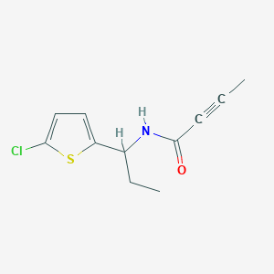 N-[1-(5-Chlorothiophen-2-yl)propyl]but-2-ynamide