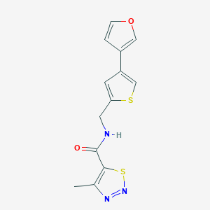 N-[[4-(Furan-3-yl)thiophen-2-yl]methyl]-4-methylthiadiazole-5-carboxamide