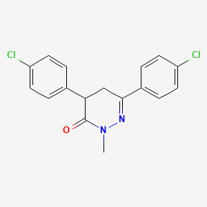 4,6-bis(4-chlorophenyl)-2-methyl-4,5-dihydro-3(2H)-pyridazinone