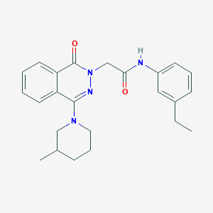 molecular formula C24H28N4O2 B2365686 N-(3-ethylphenyl)-2-[4-(3-methylpiperidin-1-yl)-1-oxo-1,2-dihydrophthalazin-2-yl]acetamide CAS No. 1115976-30-1
