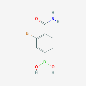 3-Bromo-4-carbamoylphenylboronic acid