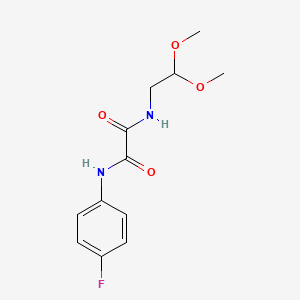 N-(2,2-dimethoxyethyl)-N'-(4-fluorophenyl)ethanediamide