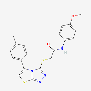 N-(4-methoxyphenyl)-2-((5-(p-tolyl)thiazolo[2,3-c][1,2,4]triazol-3-yl)thio)acetamide