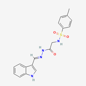 N-((1E)-2-indol-3-yl-1-azavinyl)-2-{[(4-methylphenyl)sulfonyl]amino}acetamide