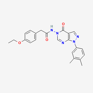N-(1-(3,4-dimethylphenyl)-4-oxo-1H-pyrazolo[3,4-d]pyrimidin-5(4H)-yl)-2-(4-ethoxyphenyl)acetamide