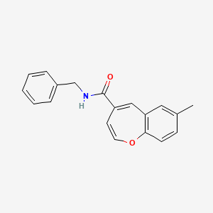 molecular formula C19H17NO2 B2365710 N-benzyl-7-methyl-1-benzoxepine-4-carboxamide CAS No. 1049035-79-1