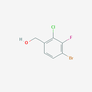 molecular formula C7H5BrClFO B2365711 (4-Bromo-2-chloro-3-fluorophenyl)methanol CAS No. 1891698-71-7