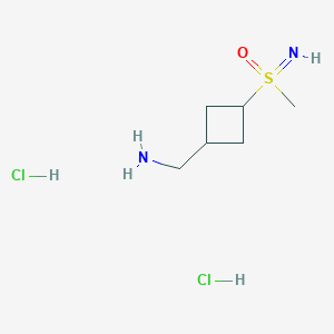 [3-(Methylsulfonimidoyl)cyclobutyl]methanamine;dihydrochloride