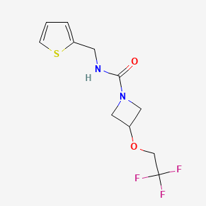 N-(thiophen-2-ylmethyl)-3-(2,2,2-trifluoroethoxy)azetidine-1-carboxamide