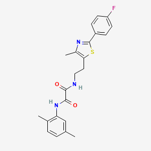 N'-(2,5-dimethylphenyl)-N-[2-[2-(4-fluorophenyl)-4-methyl-1,3-thiazol-5-yl]ethyl]oxamide
