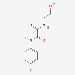 molecular formula C10H11FN2O3 B2365719 N'-(4-FLUOROPHENYL)-N-(2-HYDROXYETHYL)ETHANEDIAMIDE CAS No. 357268-60-1