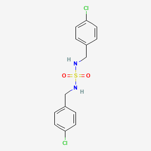 molecular formula C14H14Cl2N2O2S B2365725 N,N'-双(4-氯苄基)磺酰胺 CAS No. 250165-78-7