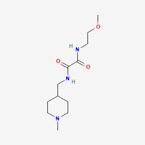 molecular formula C12H23N3O3 B2365728 N1-(2-methoxyethyl)-N2-((1-methylpiperidin-4-yl)methyl)oxalamide CAS No. 953171-45-4
