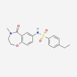 4-ethyl-N-(4-methyl-5-oxo-2,3,4,5-tetrahydrobenzo[f][1,4]oxazepin-7-yl)benzenesulfonamide