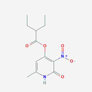 (6-methyl-3-nitro-2-oxo-1H-pyridin-4-yl) 2-ethylbutanoate