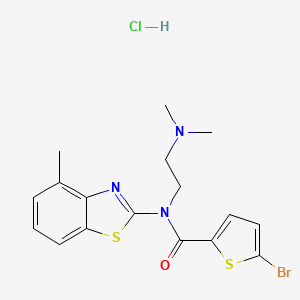 5-bromo-N-(2-(dimethylamino)ethyl)-N-(4-methylbenzo[d]thiazol-2-yl)thiophene-2-carboxamide hydrochloride