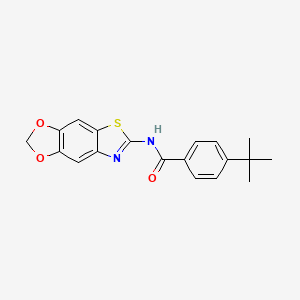 4-tert-butyl-N-([1,3]dioxolo[4,5-f][1,3]benzothiazol-6-yl)benzamide