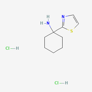 1-(1,3-Thiazol-2-yl)cyclohexan-1-amine;dihydrochloride