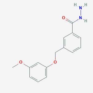 3-[(3-Methoxyphenoxy)methyl]benzohydrazide