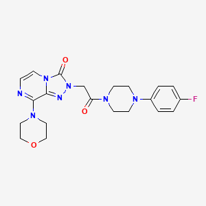 2-(2-(4-(4-fluorophenyl)piperazin-1-yl)-2-oxoethyl)-8-morpholino-[1,2,4]triazolo[4,3-a]pyrazin-3(2H)-one