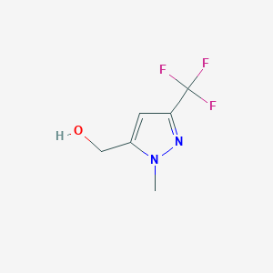 molecular formula C6H7F3N2O B2365785 (1-Methyl-3-(trifluoromethyl)-1H-pyrazol-5-yl)methanol CAS No. 949898-58-2