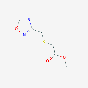 Methyl 2-[(1,2,4-oxadiazol-3-ylmethyl)sulfanyl]acetate