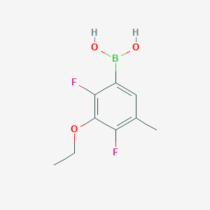 molecular formula C9H11BF2O3 B2365796 3-Ethoxy-2,4-difluoro-5-methylphenylboronic acid CAS No. 2096336-30-8