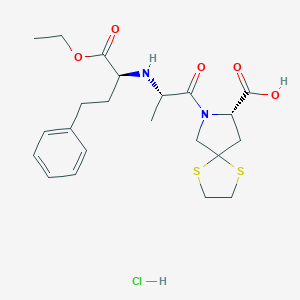 molecular formula C22H31ClN2O5S2 B023658 Spirapril Hydrochloride CAS No. 94841-17-5