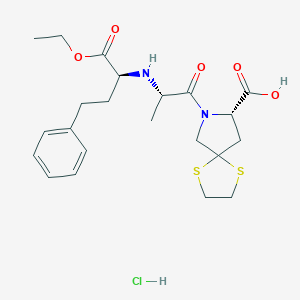 molecular formula C22H31ClN2O5S2 B023658 Spirapril hydrochloride CAS No. 94841-17-5