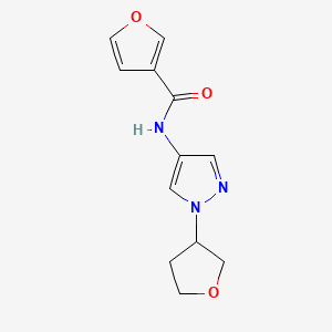 N-(1-(tetrahydrofuran-3-yl)-1H-pyrazol-4-yl)furan-3-carboxamide