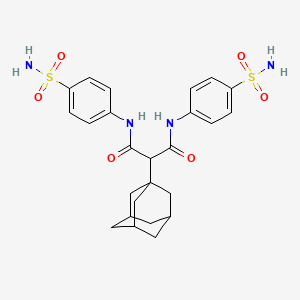 2-((3r,5r,7r)-adamantan-1-yl)-N1,N3-bis(4-sulfamoylphenyl)malonamide