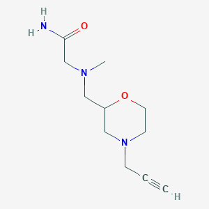 2-[Methyl({[4-(prop-2-yn-1-yl)morpholin-2-yl]methyl})amino]acetamide