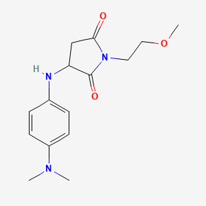 3-((4-(Dimethylamino)phenyl)amino)-1-(2-methoxyethyl)pyrrolidine-2,5-dione
